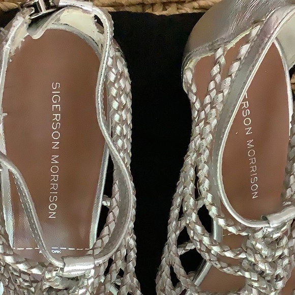 Silver braided Sigerson Morrison Argento shoes - Picture 5 of 8
